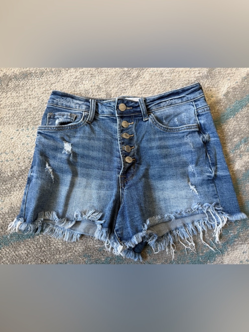 Size S Vervet Distressed Denim Shorts
